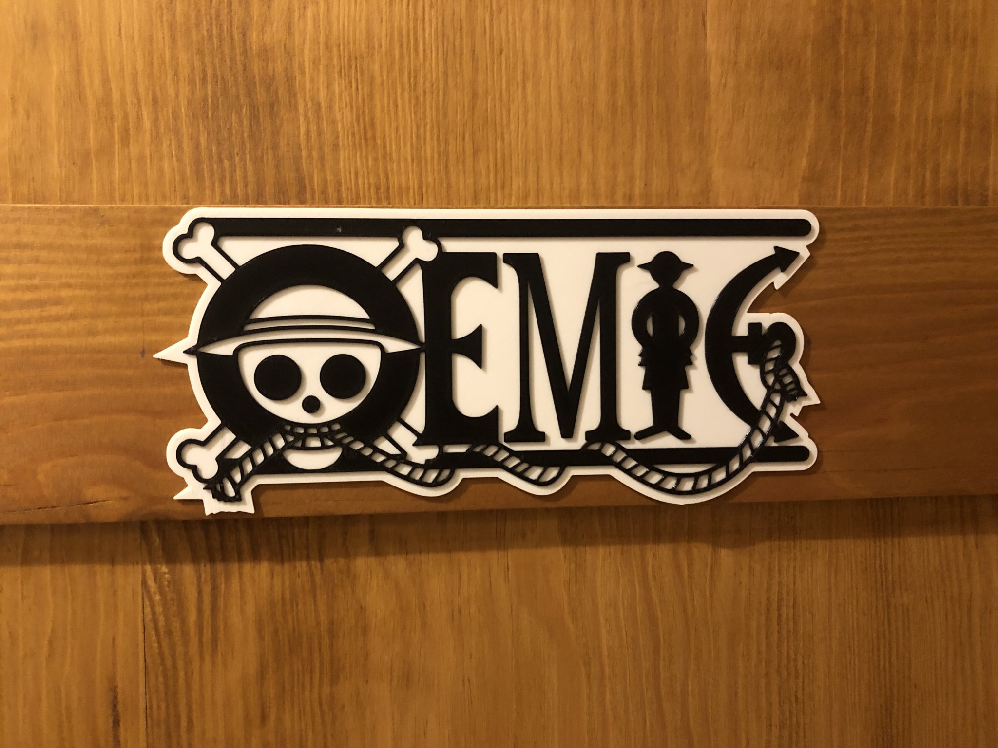 Biển tên cửa One Piece cho fan hâm mộ EMIE