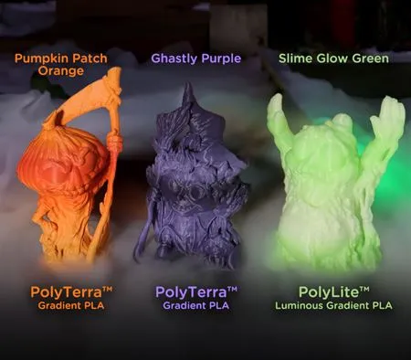 Mô hình bí ngô và quái vật Halloween 2023