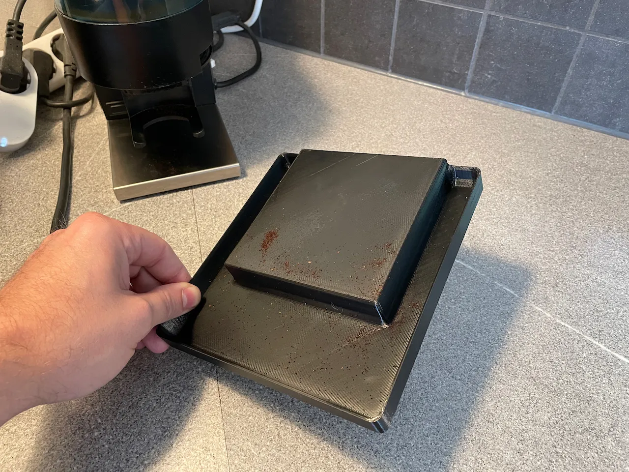 Khay thu gom bã cà phê cho máy xay Rancilio Rocky cổ điển