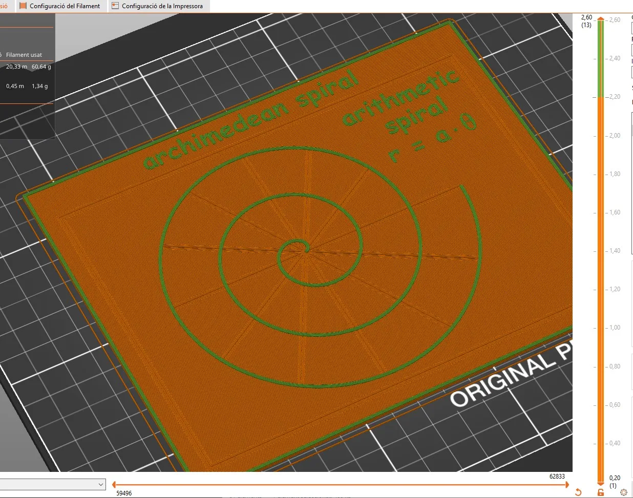 Công cụ toán học: Mô hình xoắn ốc Archimedes 3D