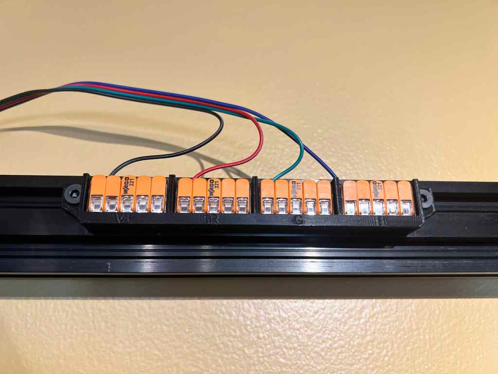 Giá đỡ kết nối Wago 5 chiều cho thanh nhôm 2040