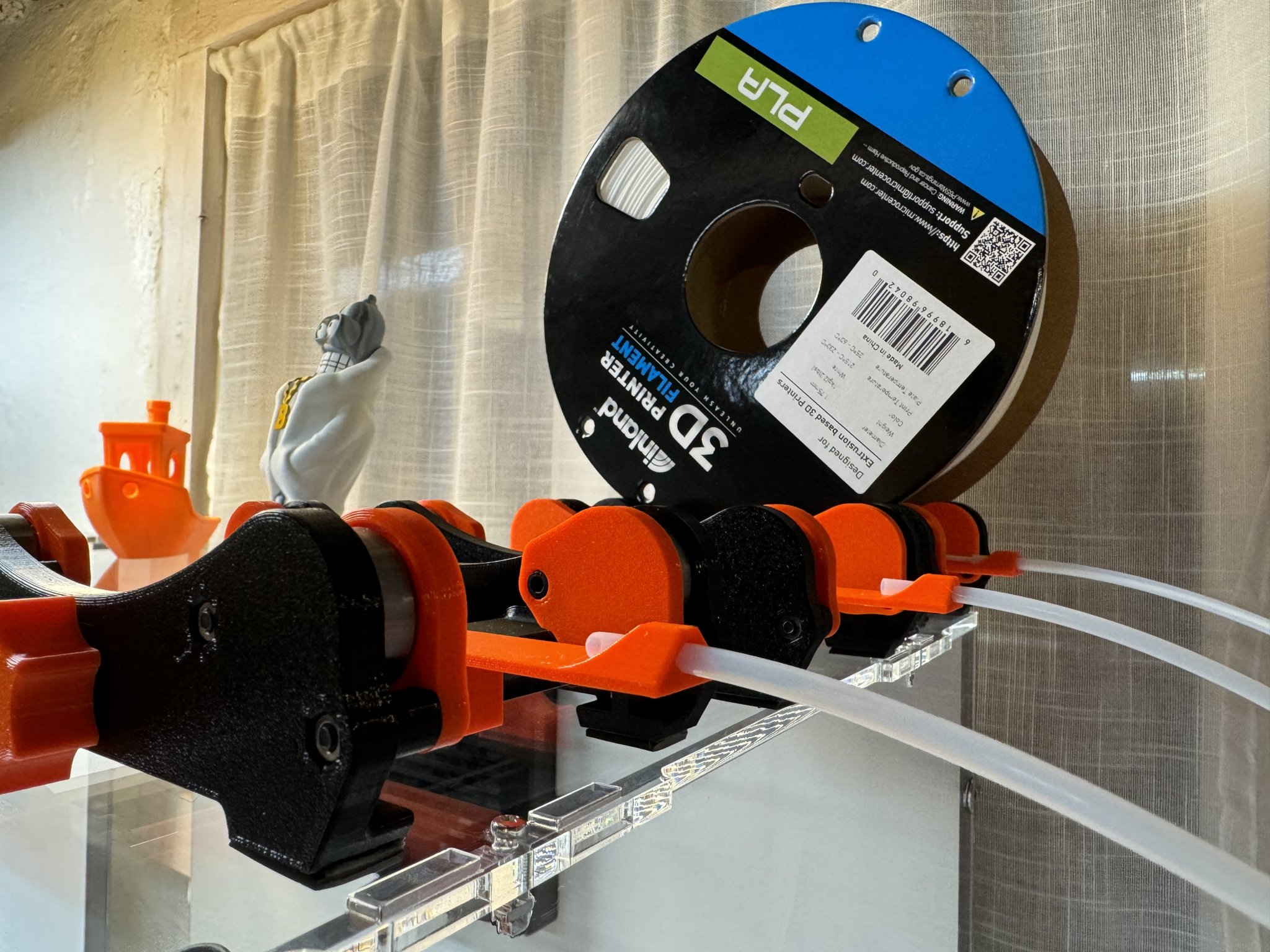 Hướng dẫn ống PTFE và filament cho giá đỡ cuộn