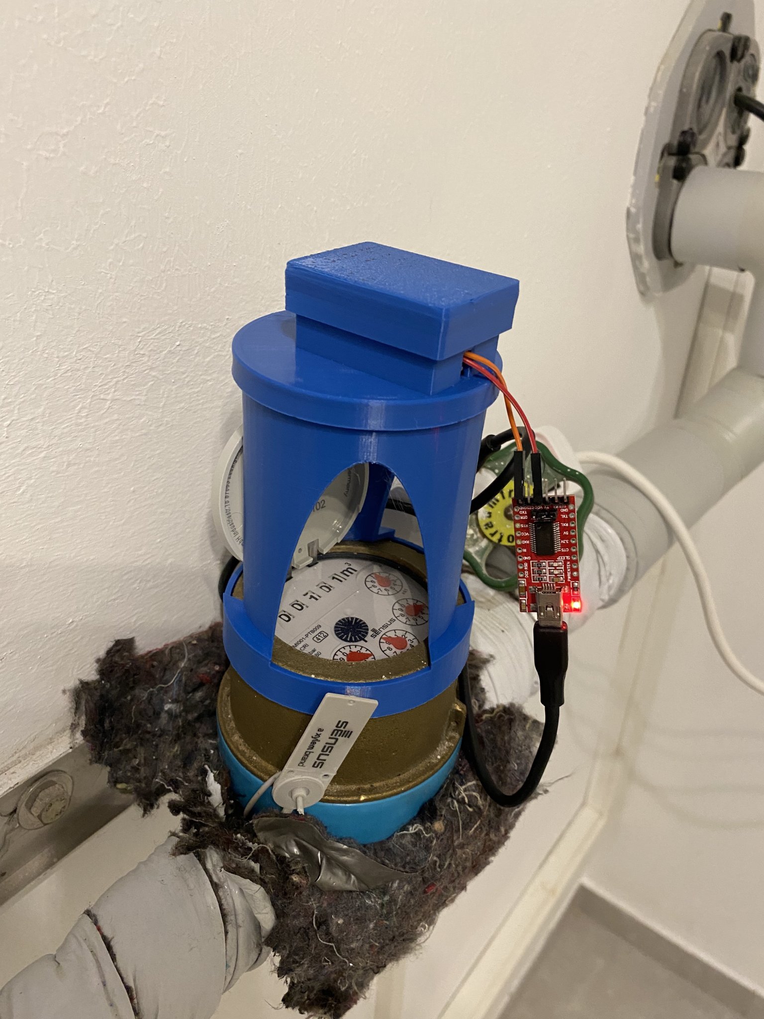 Nắp cao cho giá đỡ camera ESP32 đọc đồng hồ nước