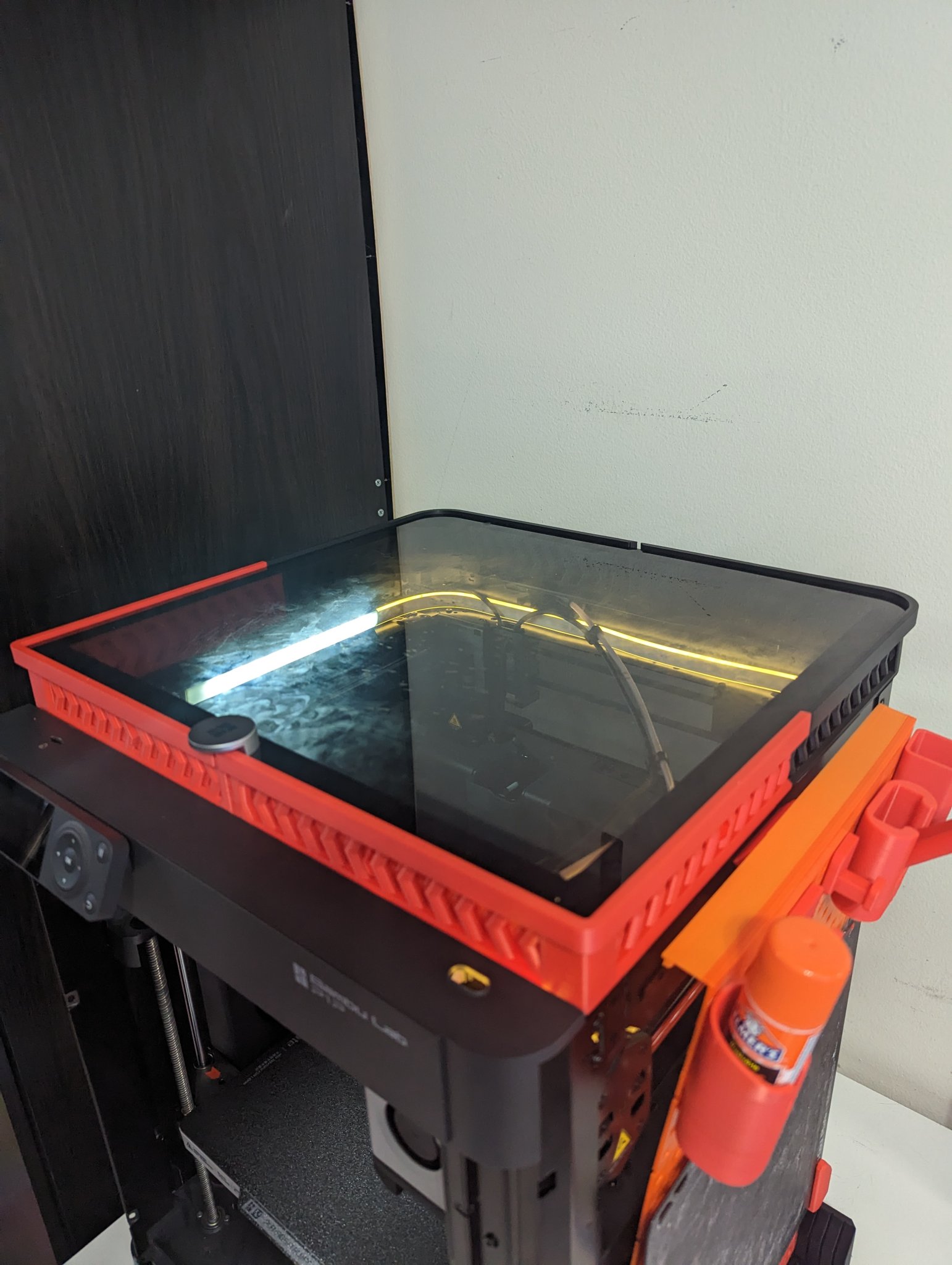 Nắp kính thông gió trượt Bambu P1P và X1 với tùy chọn LED