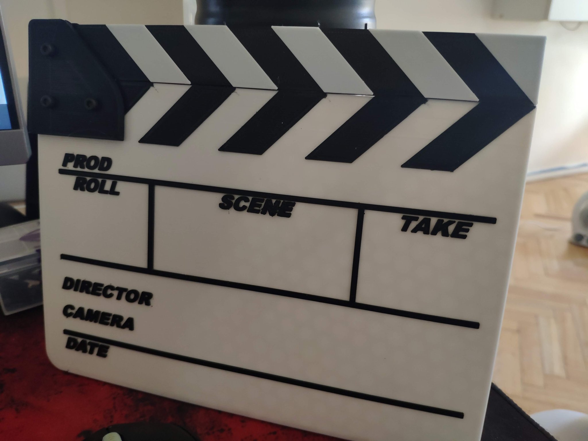 Bảng clapper in 2 màu cho máy in 3D