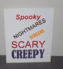 Biển báo Halloween đáng sợ cho cửa sổ và sân vườn