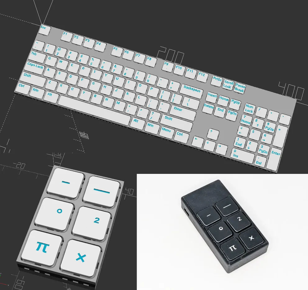 Bộ tạo bàn phím và bàn phím số tùy chỉnh bằng OpenSCAD