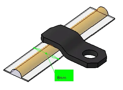 Kẹp giữ cho dải LED với độ rộng lên đến 6mm