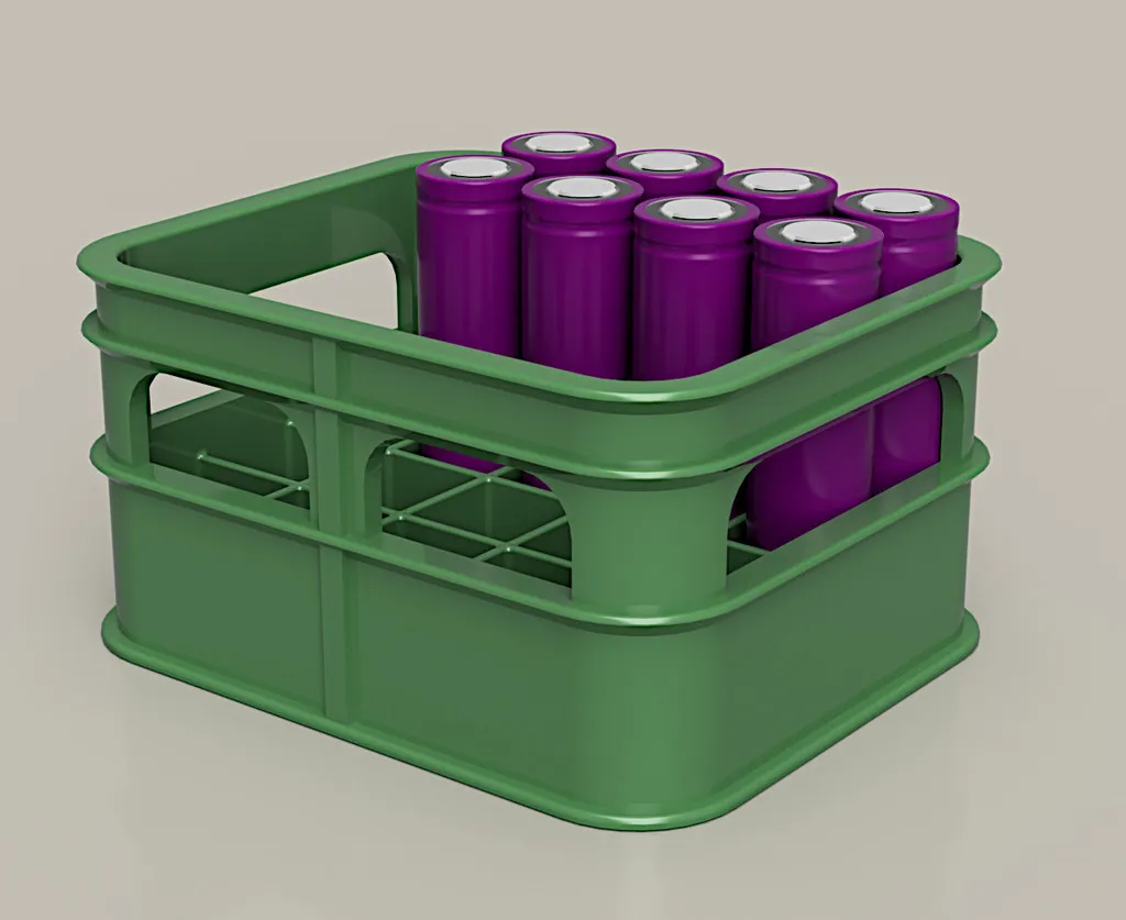 Giá đỡ pin 18650 kiểu thùng bia cho 20 cell