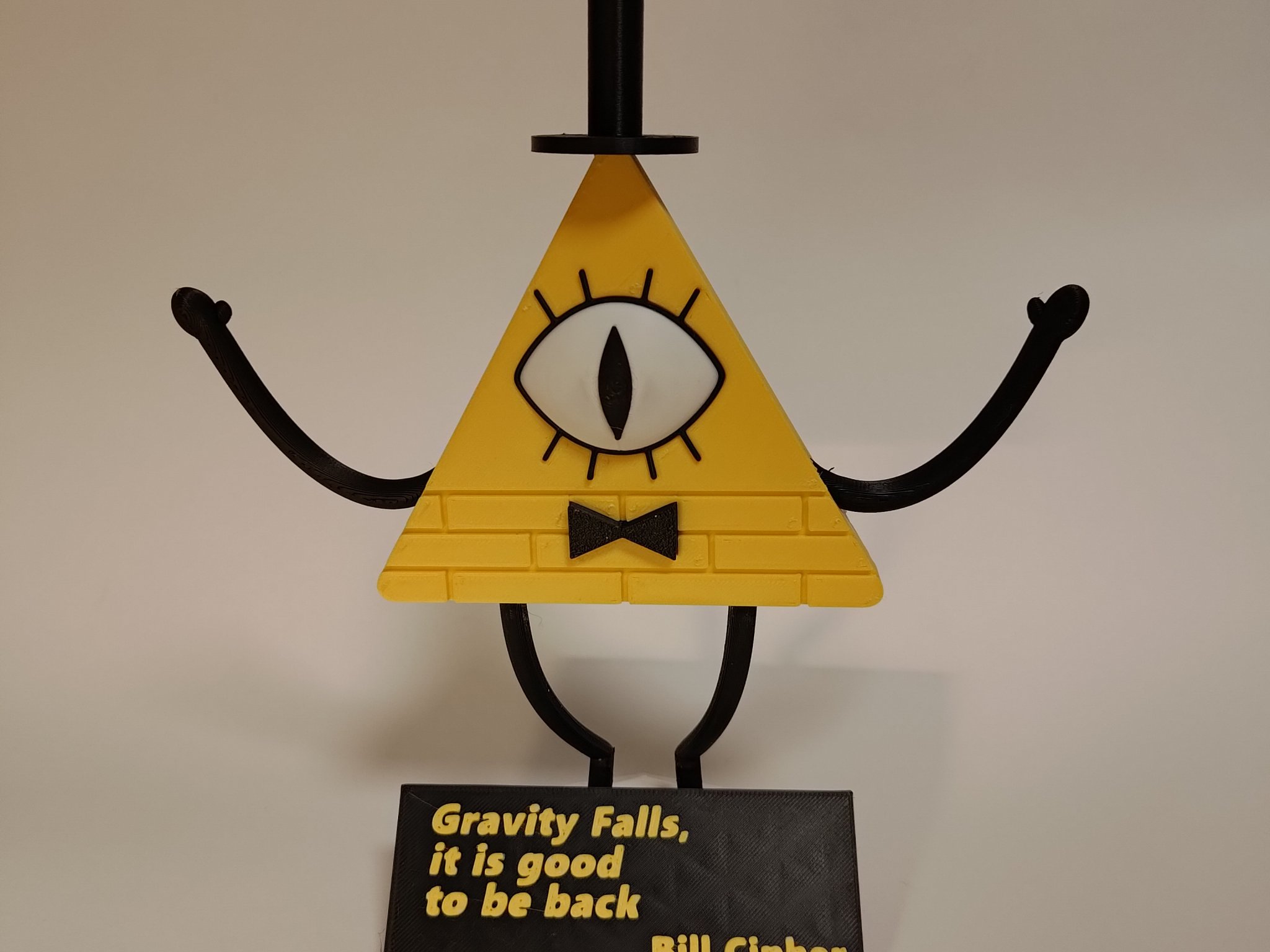 Trích dẫn Bill Cipher với giá đỡ tùy chỉnh