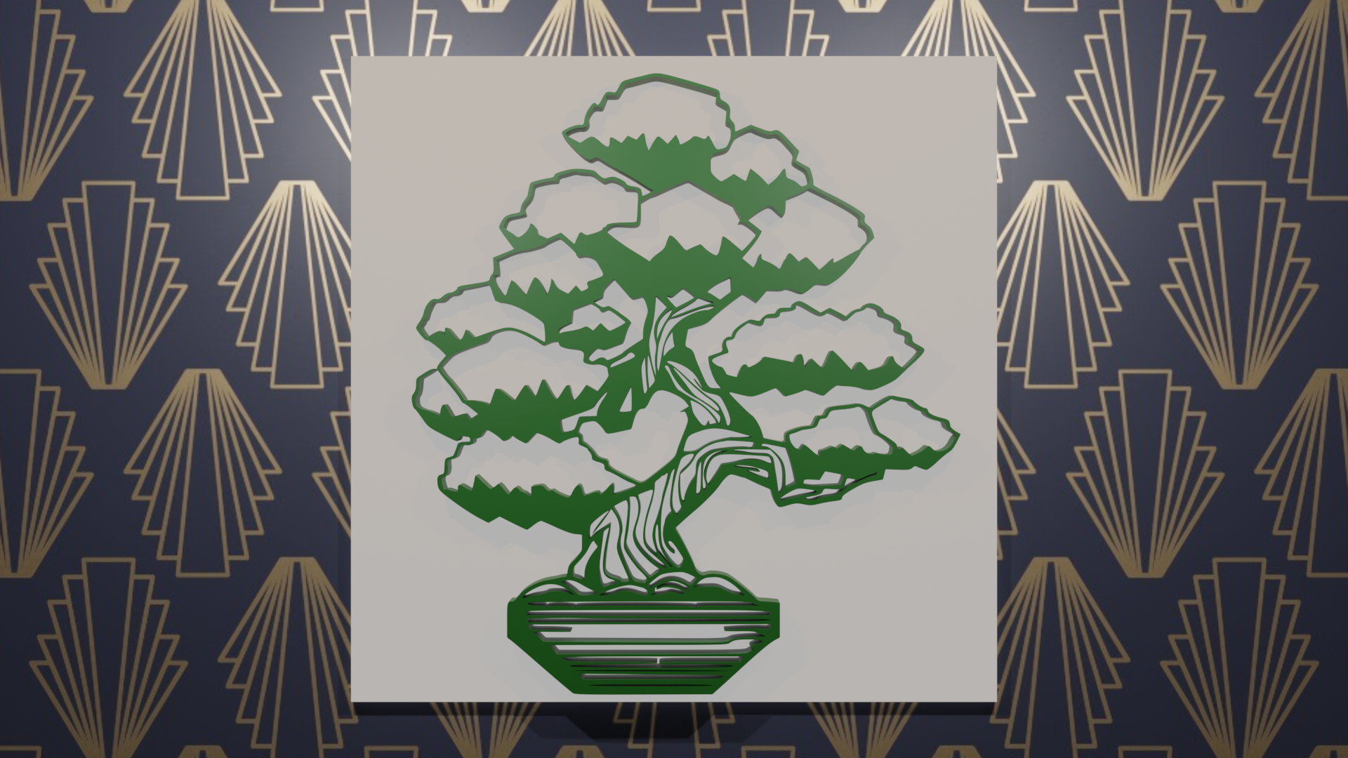 Trang trí tường bonsai nghệ thuật