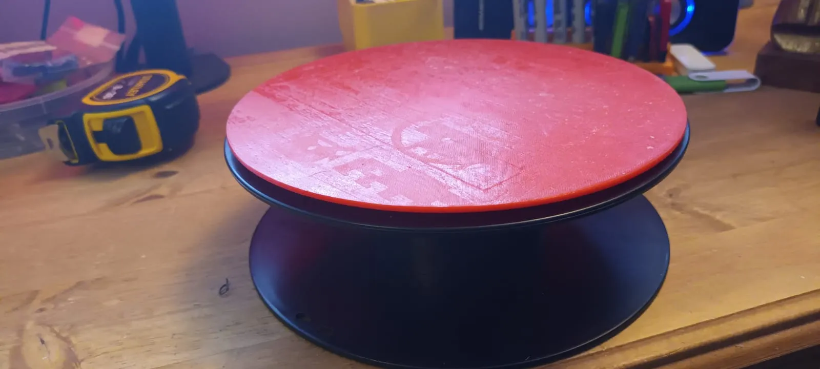 Bàn xoay đơn giản từ cuộn filament rỗng