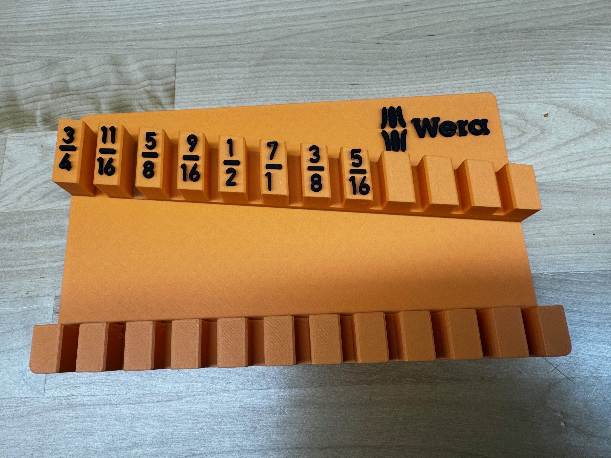 Kệ lưu trữ Gridfinity cho cờ lê kết hợp Wera SAE