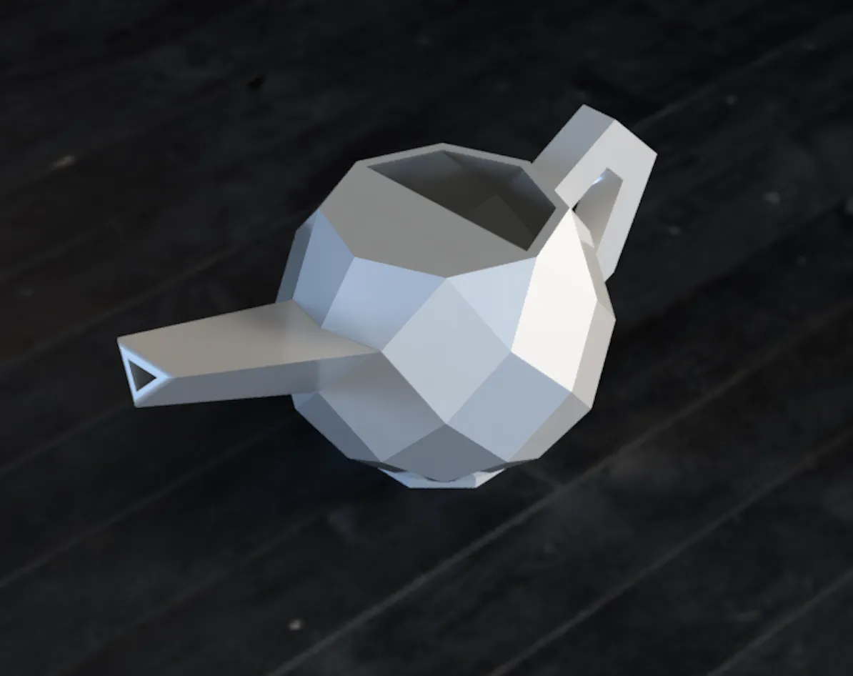 Bình tưới cây phong cách Low Poly