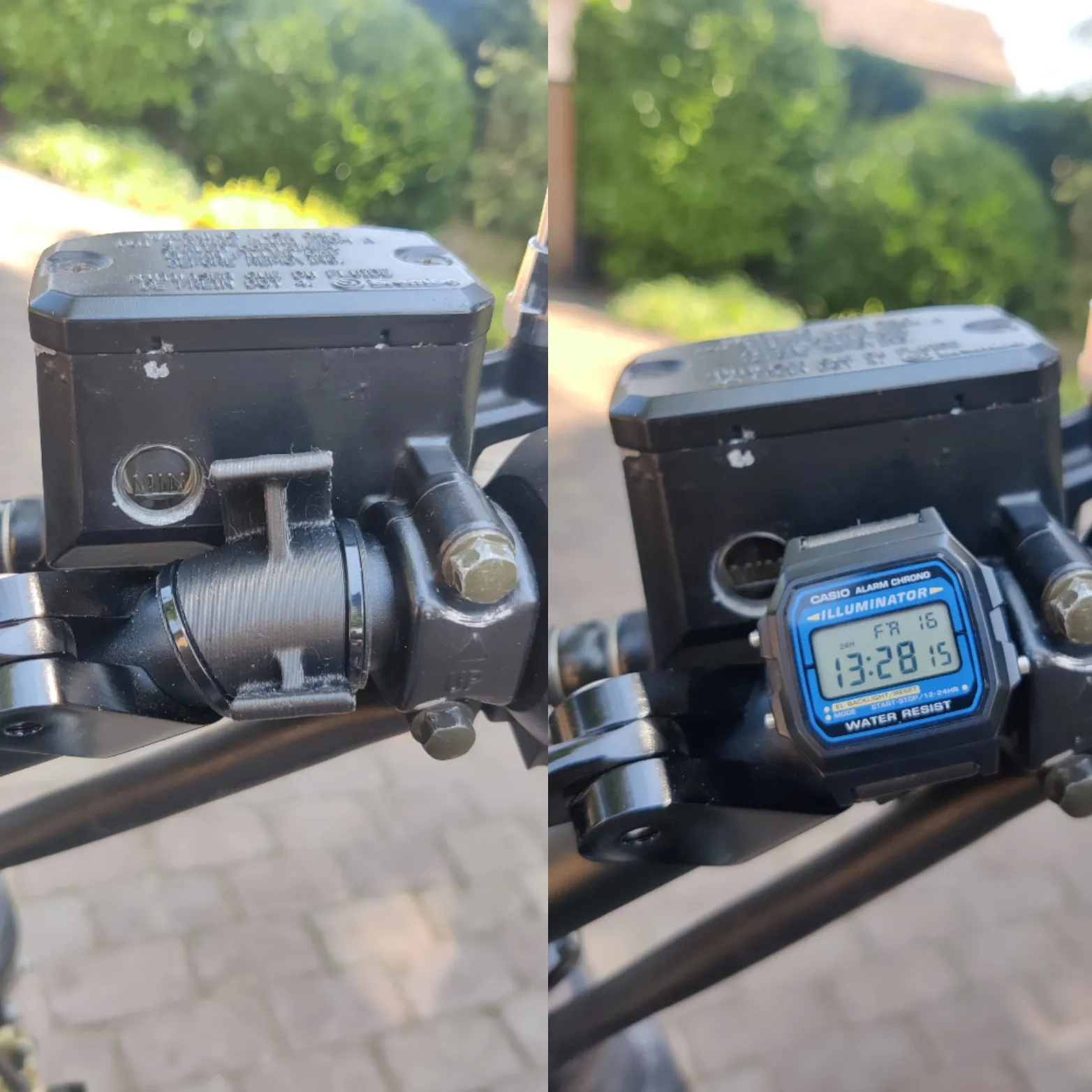 Giá đỡ đồng hồ Casio F-105W cho xe máy