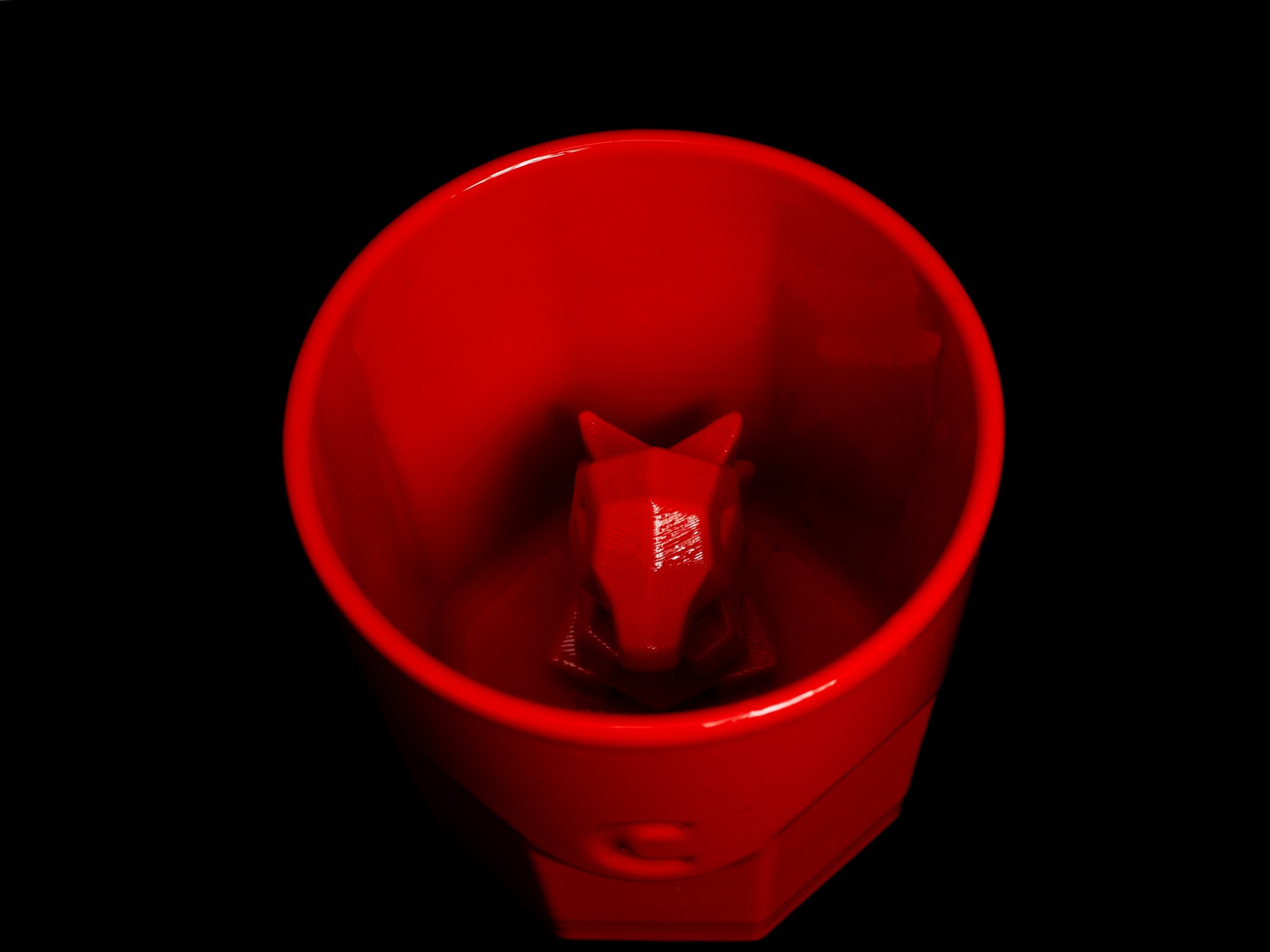 Cyndaquil ẩn mình trong cốc Octaglass