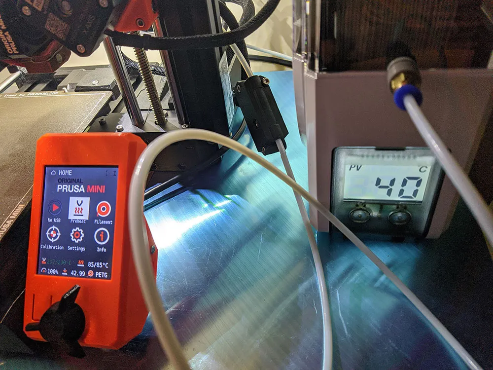 Hộp sấy filament Sunlu FilaDryer S1 với giá đỡ PTFE M10/M6