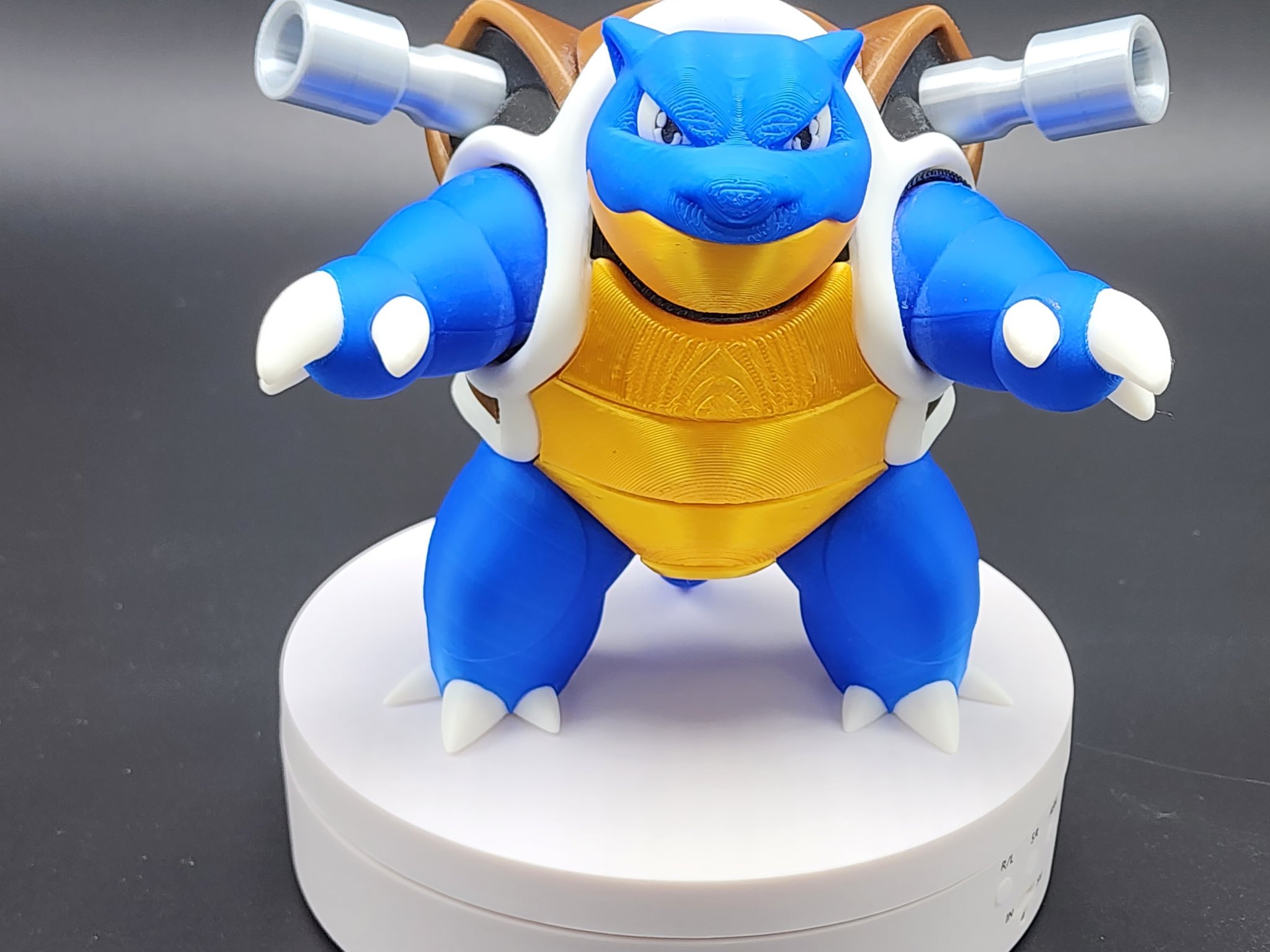 Mô hình Tortank (Blastoise) 3MF phân loại theo màu sắc