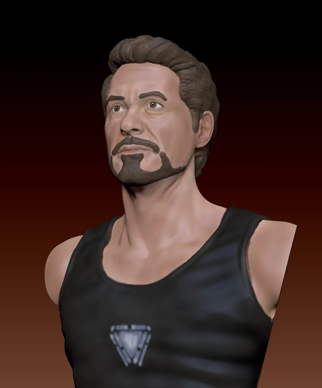 Tượng bán thân Tony Stark/Iron Man của Robert Downey Jr.