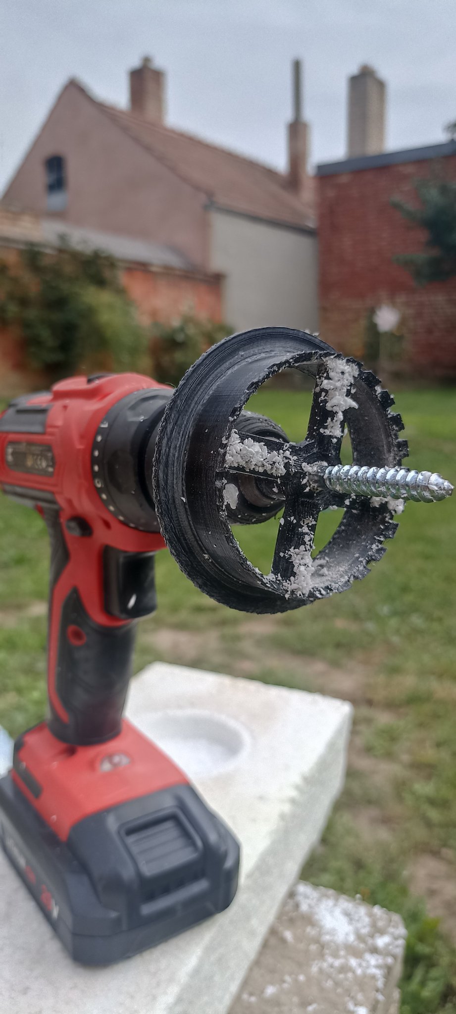 Máy khoan cắt polystyrene 65mm cho kotvy