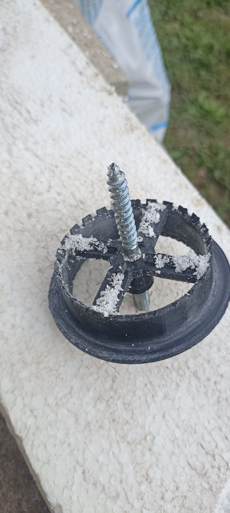 Máy khoan cắt polystyrene 65mm cho kotvy