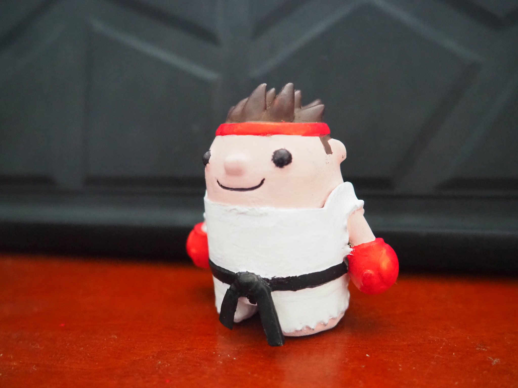 Mô hình nhân vật Ryu trong game Street Fighter 2