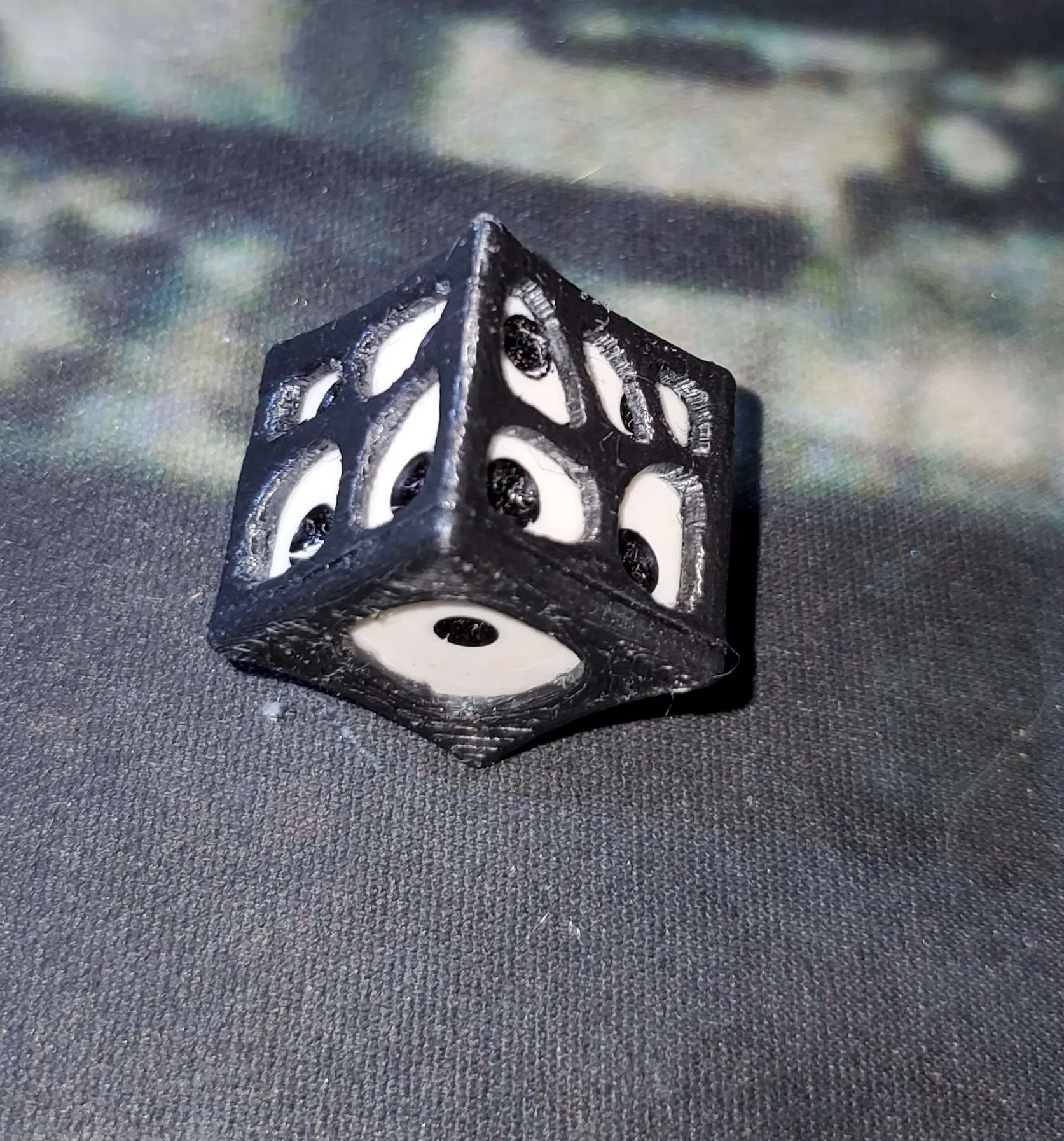 Xúc xắc xương d6 với khoảng trống 16mm