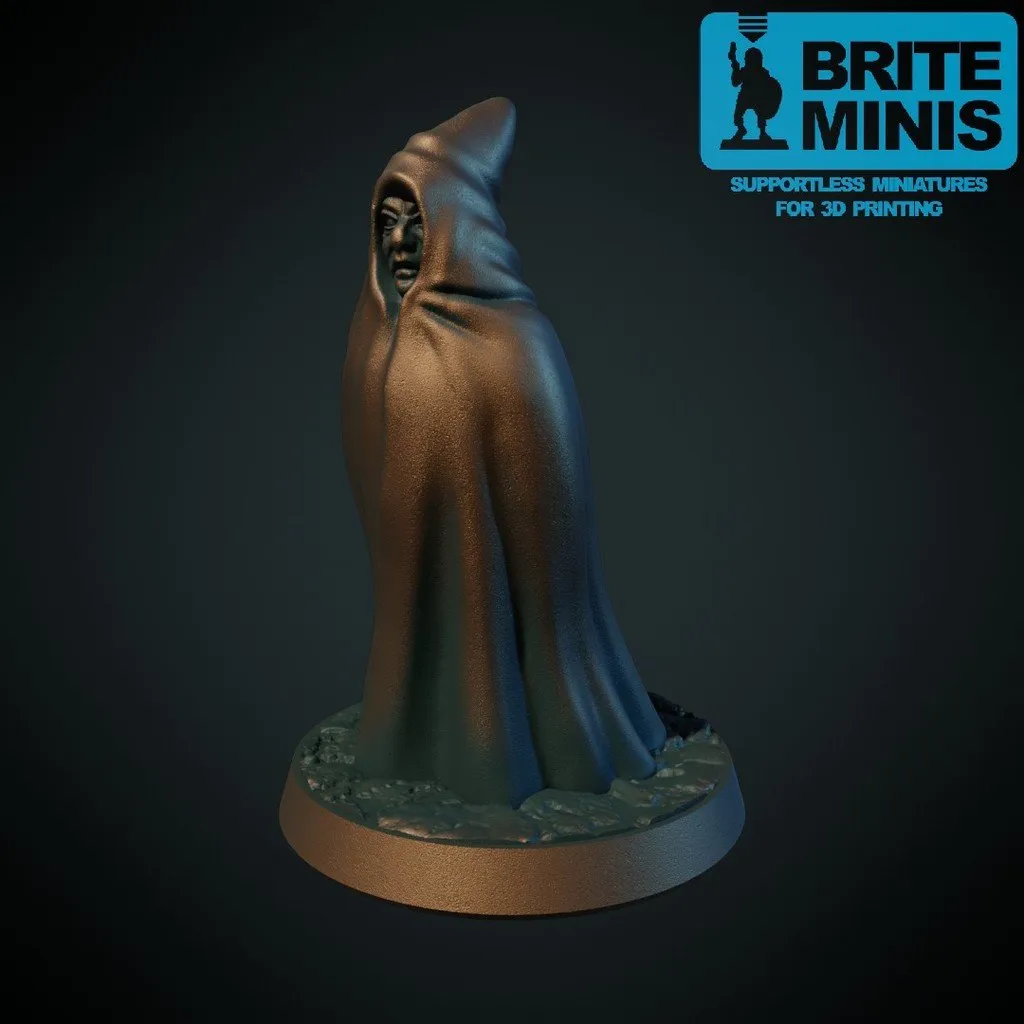 Người mặc áo choàng không cần hỗ trợ cho trò chơi bàn 28mm