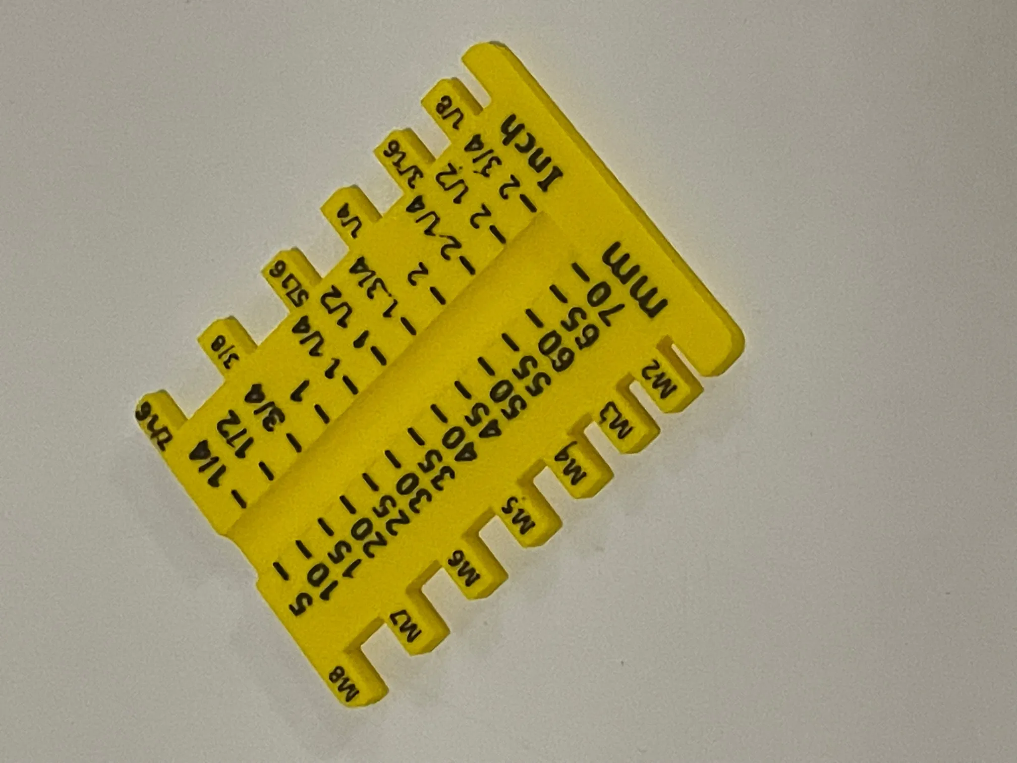 Công cụ đo kích thước và chiều dài vít theo hệ mét và hệ inch