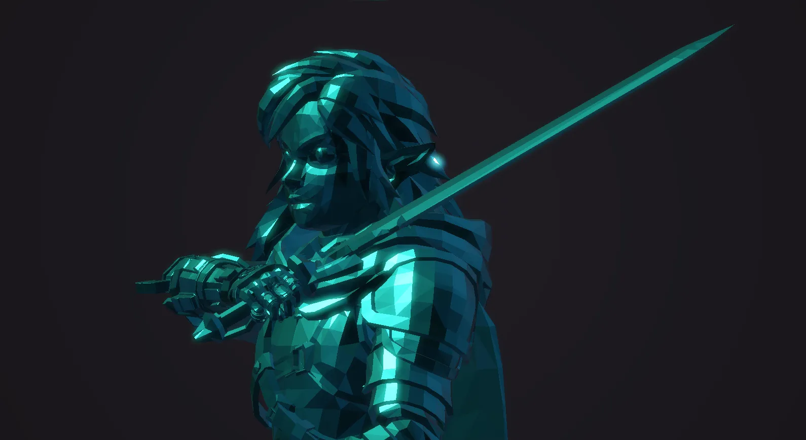 Mô hình nhân vật Link trong Tears of the Kingdom