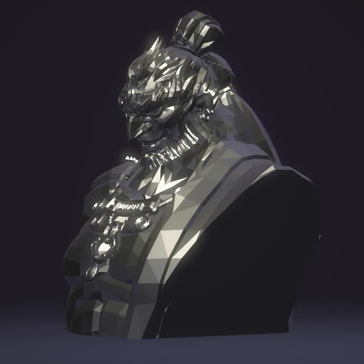 Tượng bán thân Ganondorf từ Tears of the Kingdom