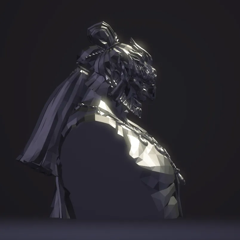 Tượng bán thân Ganondorf từ Tears of the Kingdom