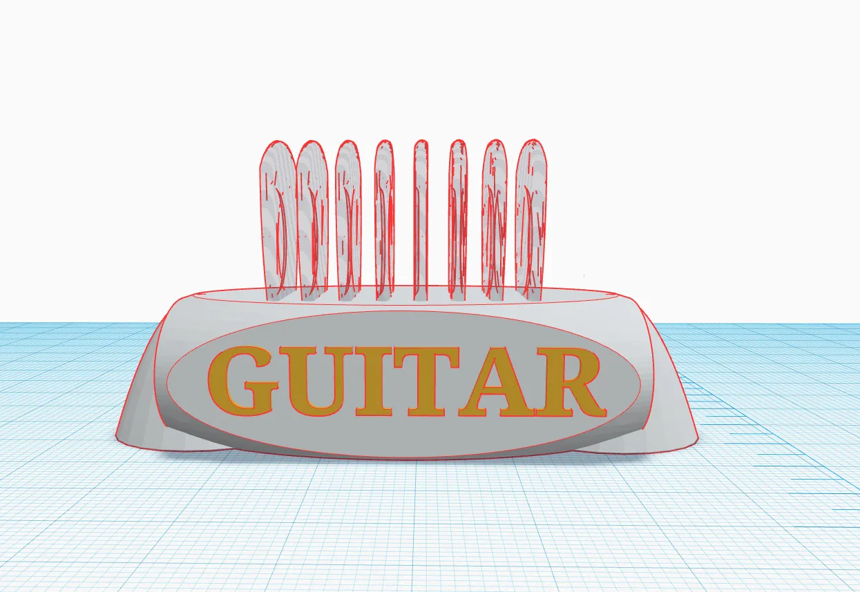 Đế nhạc cụ guitar tiện lợi cho việc in 3D