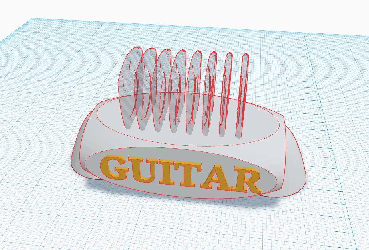Đế nhạc cụ guitar tiện lợi cho việc in 3D