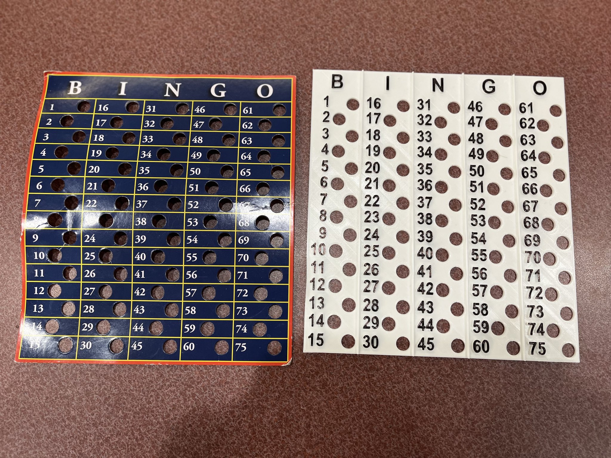 Giá đỡ bóng BINGO thay thế bằng giấy dày 4mm