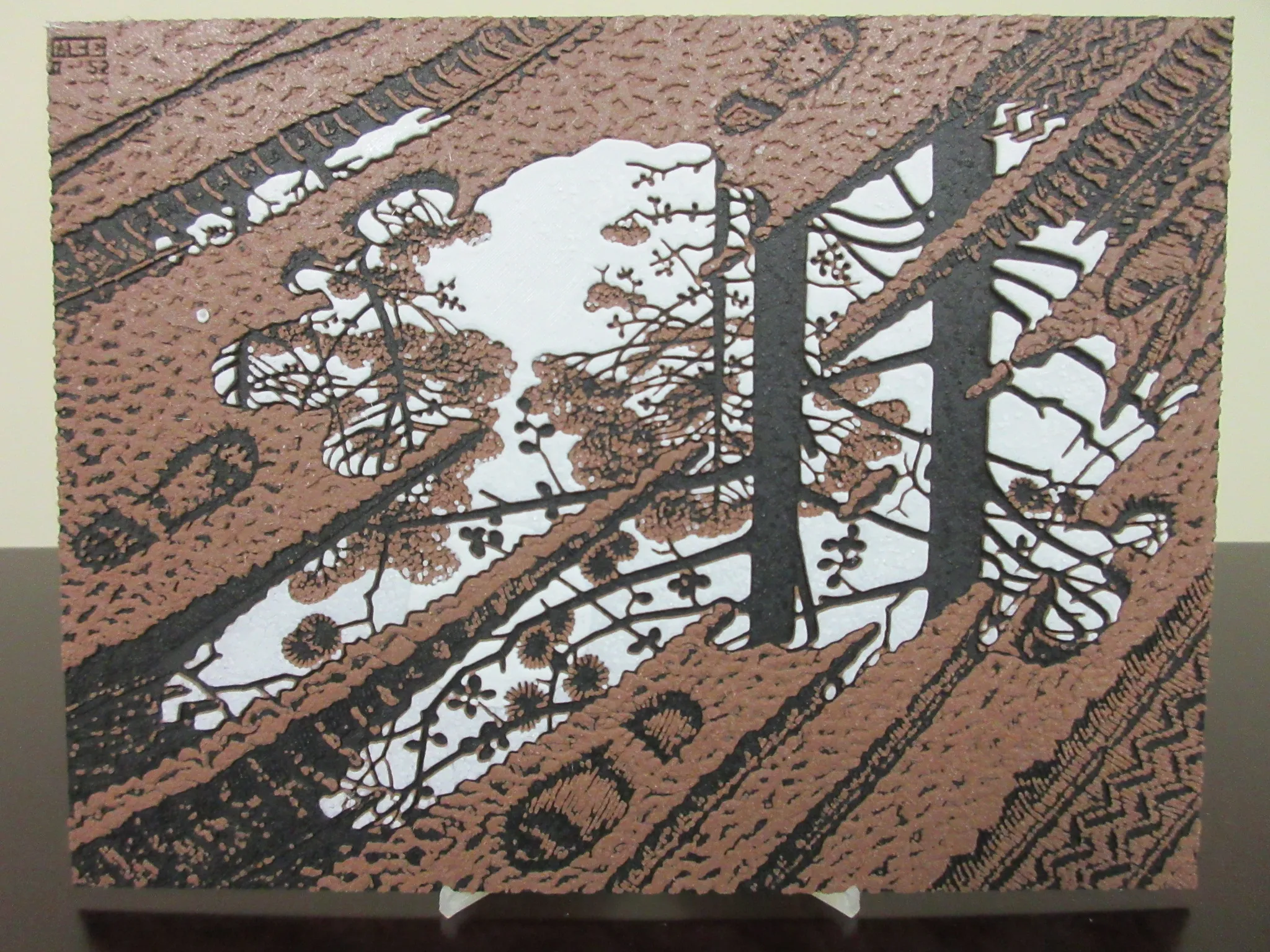 Tranh vũng nước của M.C. Escher với chi tiết tinh xảo