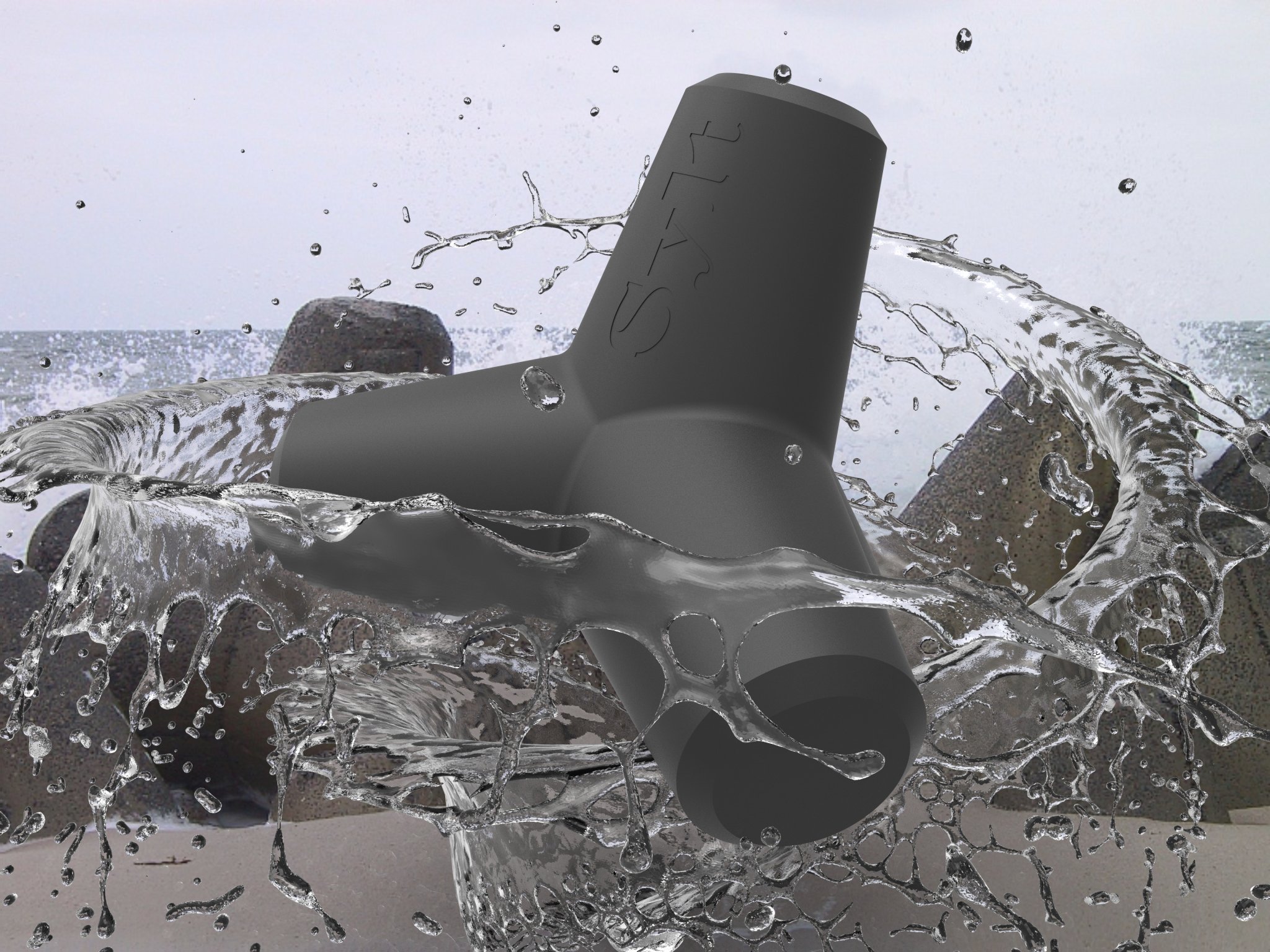 Mô hình tetrapode nghệ thuật Sylt 3D