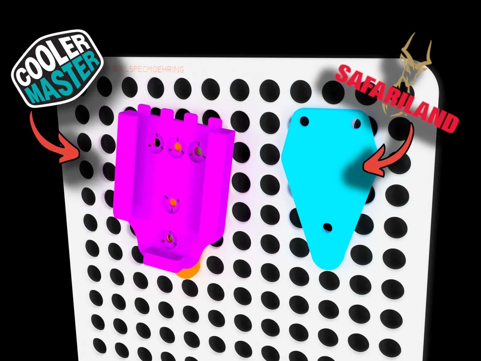 Giá đỡ gắn holster QLS cho Coolermaster Qube