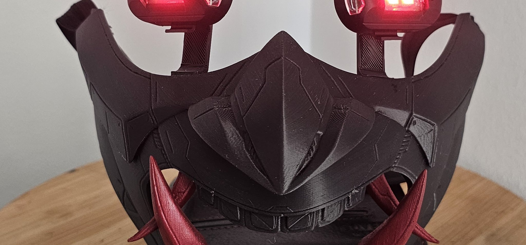 Mặt nạ LED Oni phong cách Cyberpunk