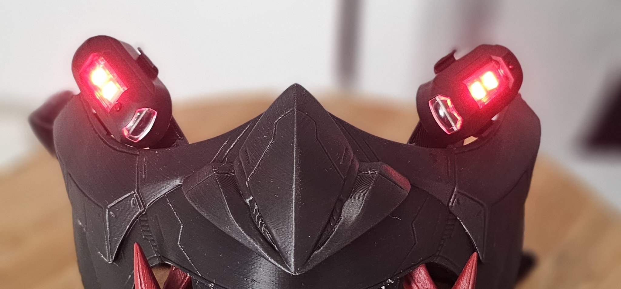 Mặt nạ LED Oni phong cách Cyberpunk