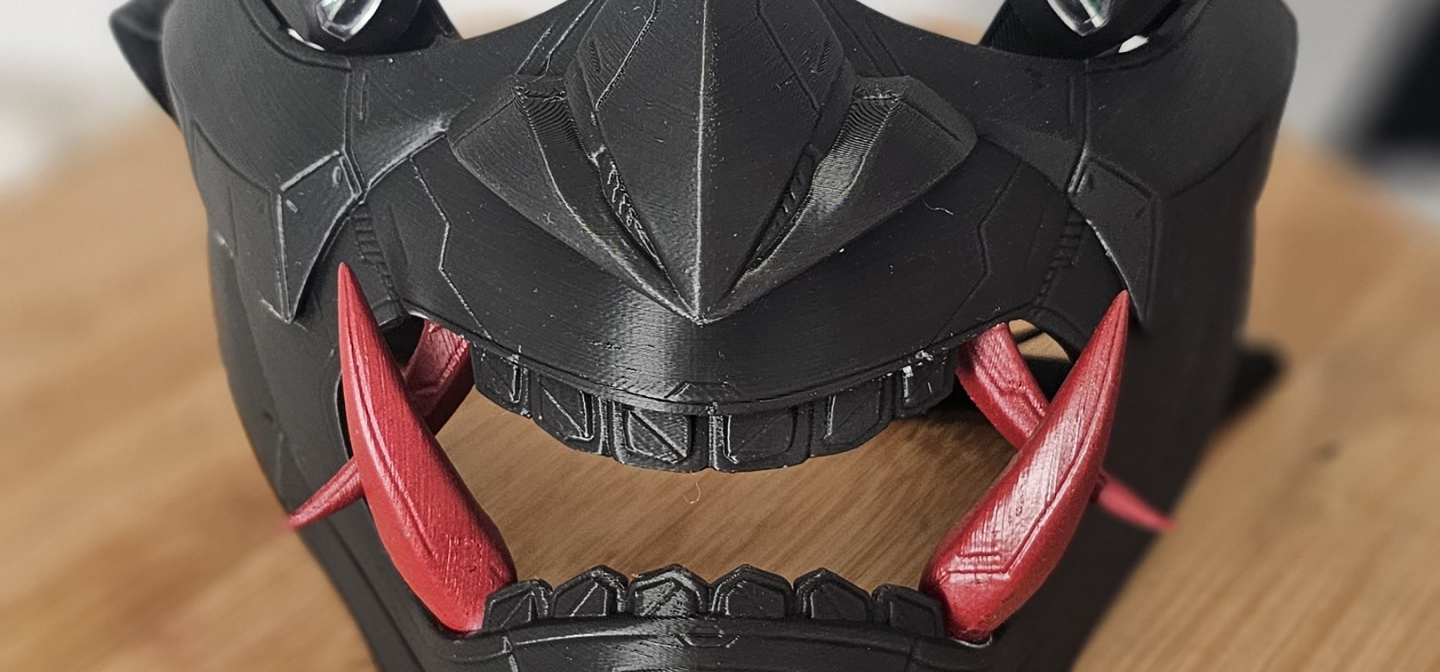 Mặt nạ LED Oni phong cách Cyberpunk