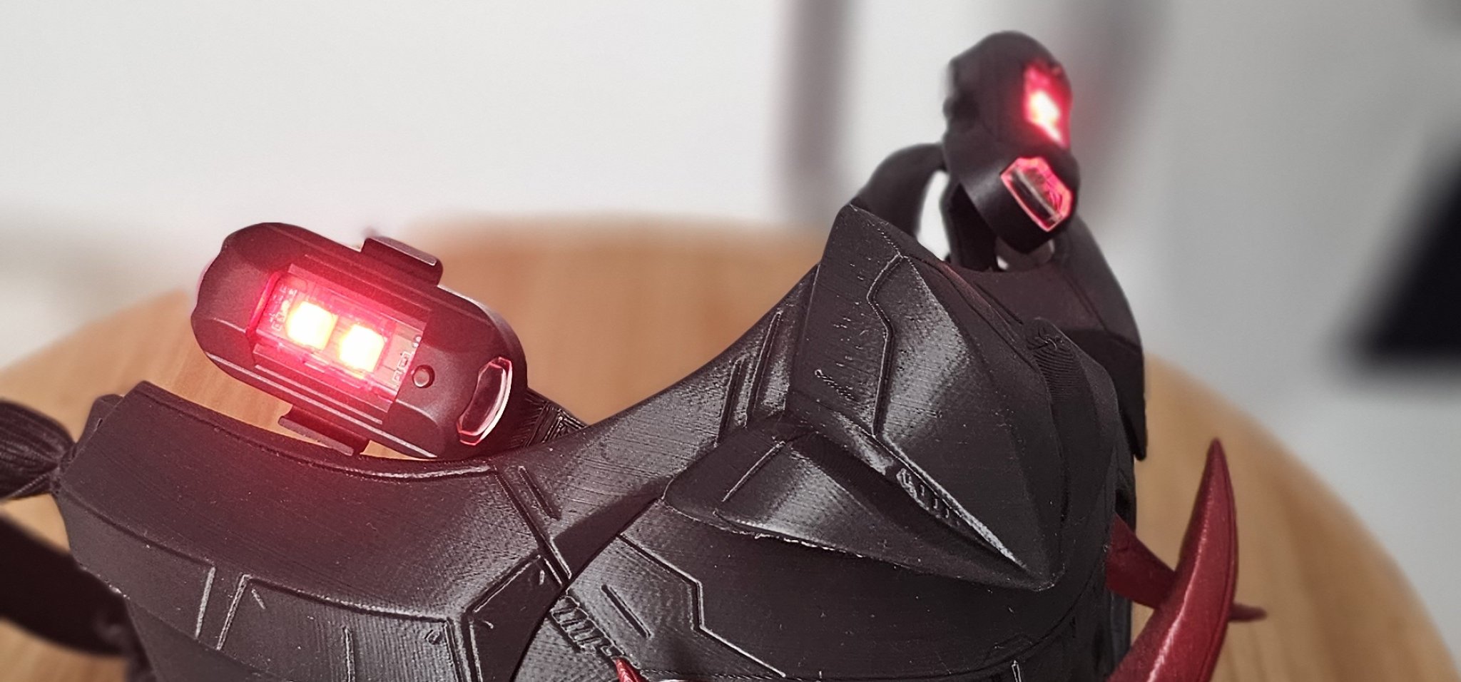 Mặt nạ LED Oni phong cách Cyberpunk