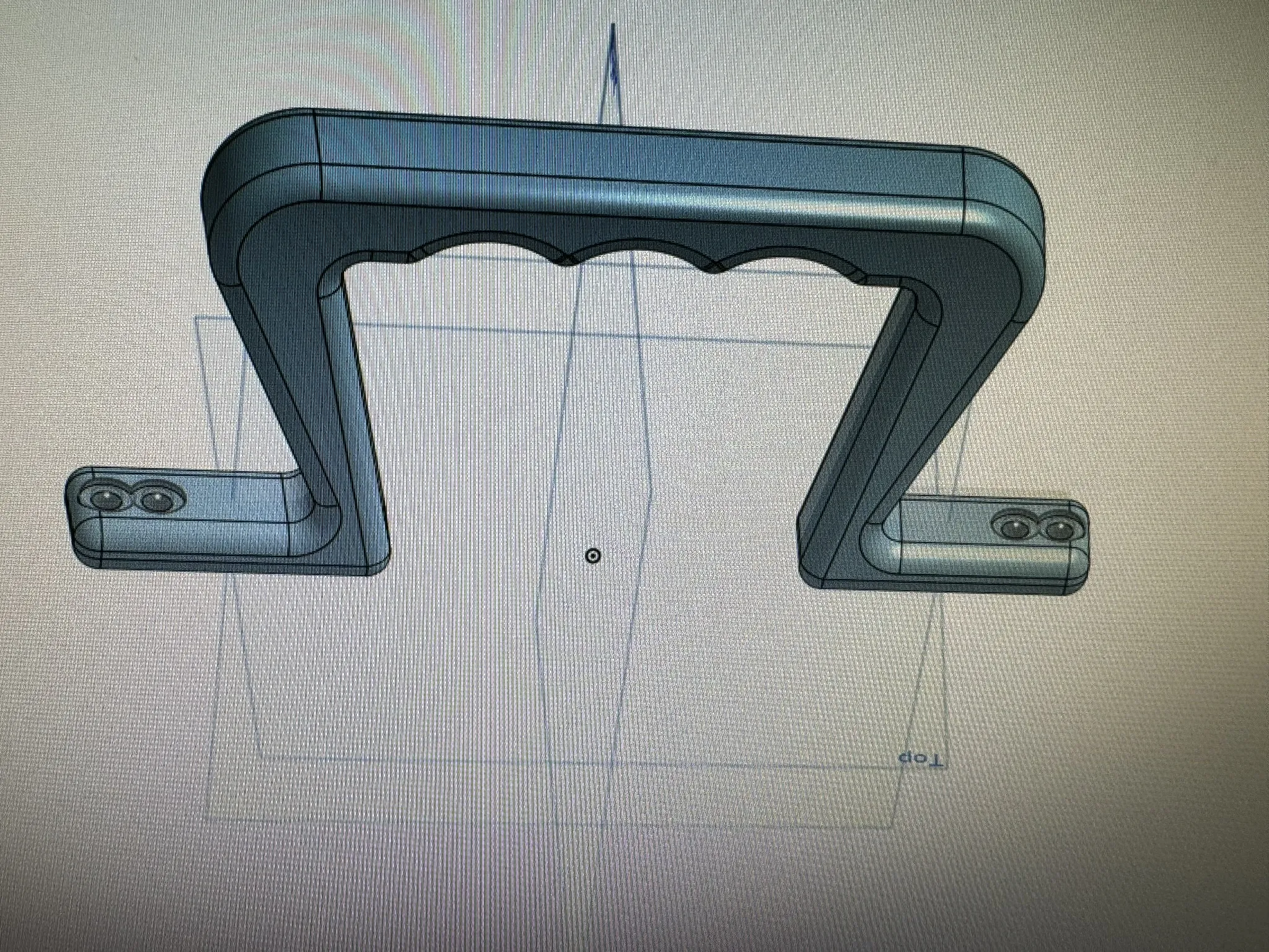 Tay cầm ván diều cao 80mm với khoảng cách lỗ 180-200mm