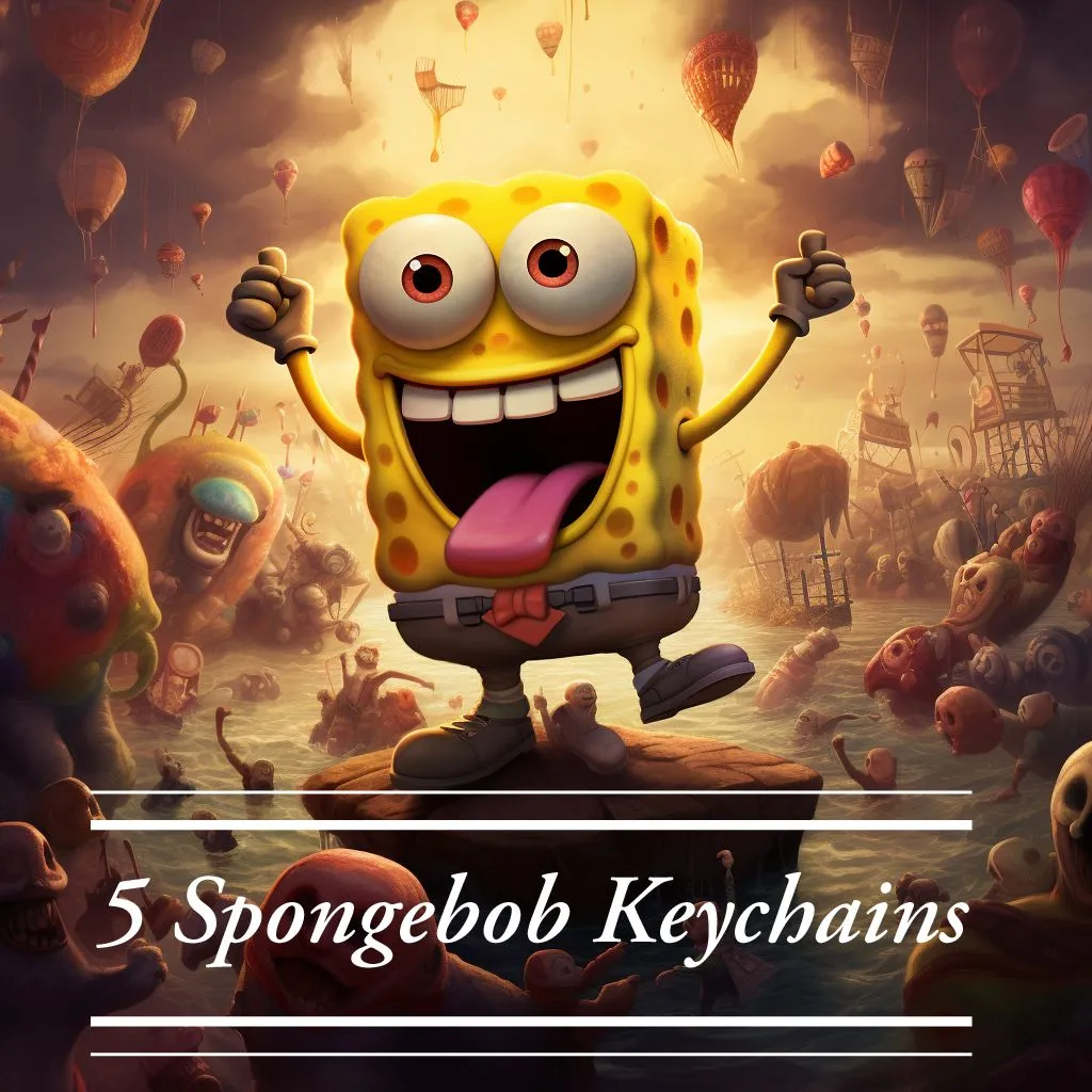Móc khóa Spongebob với 5 nhân vật khác nhau