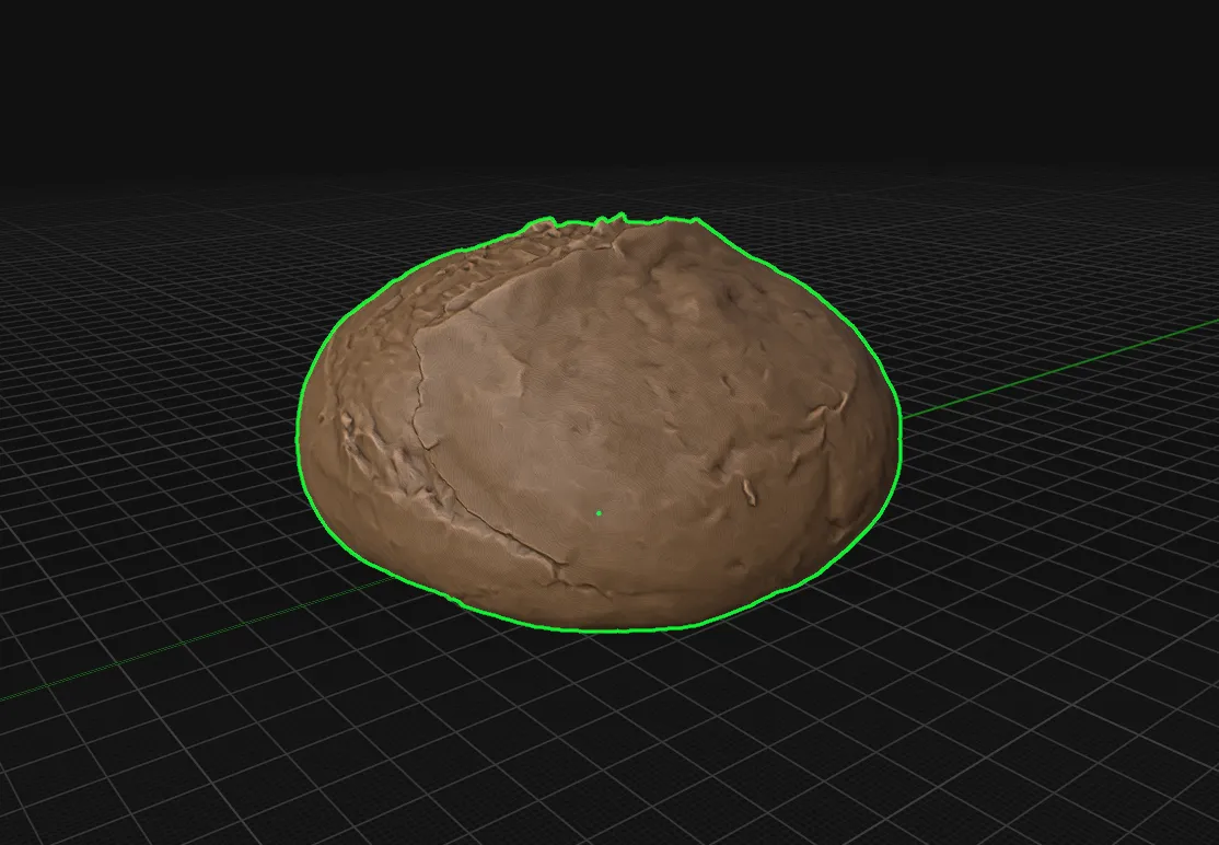 Mô hình bánh mì tươi chi tiết qua photogrammetry