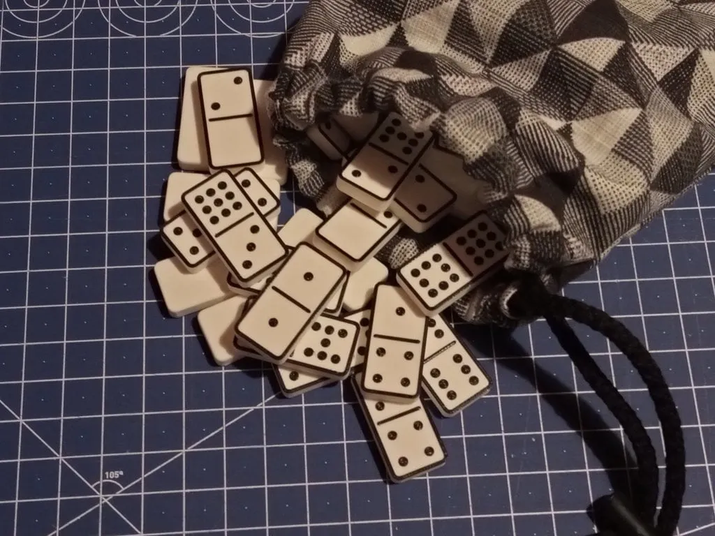 Bộ domino đôi chín 55 viên