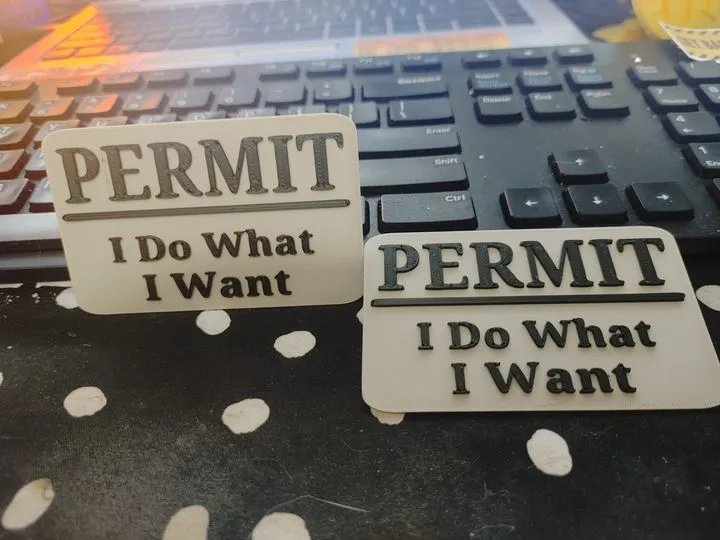 Ví phép mini "Tôi Làm Gì Tôi Muốn" kích thước thẻ tín dụng