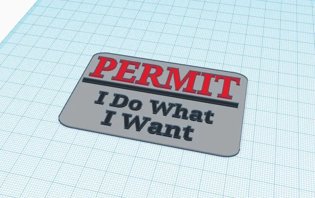 Ví phép mini "Tôi Làm Gì Tôi Muốn" kích thước thẻ tín dụng