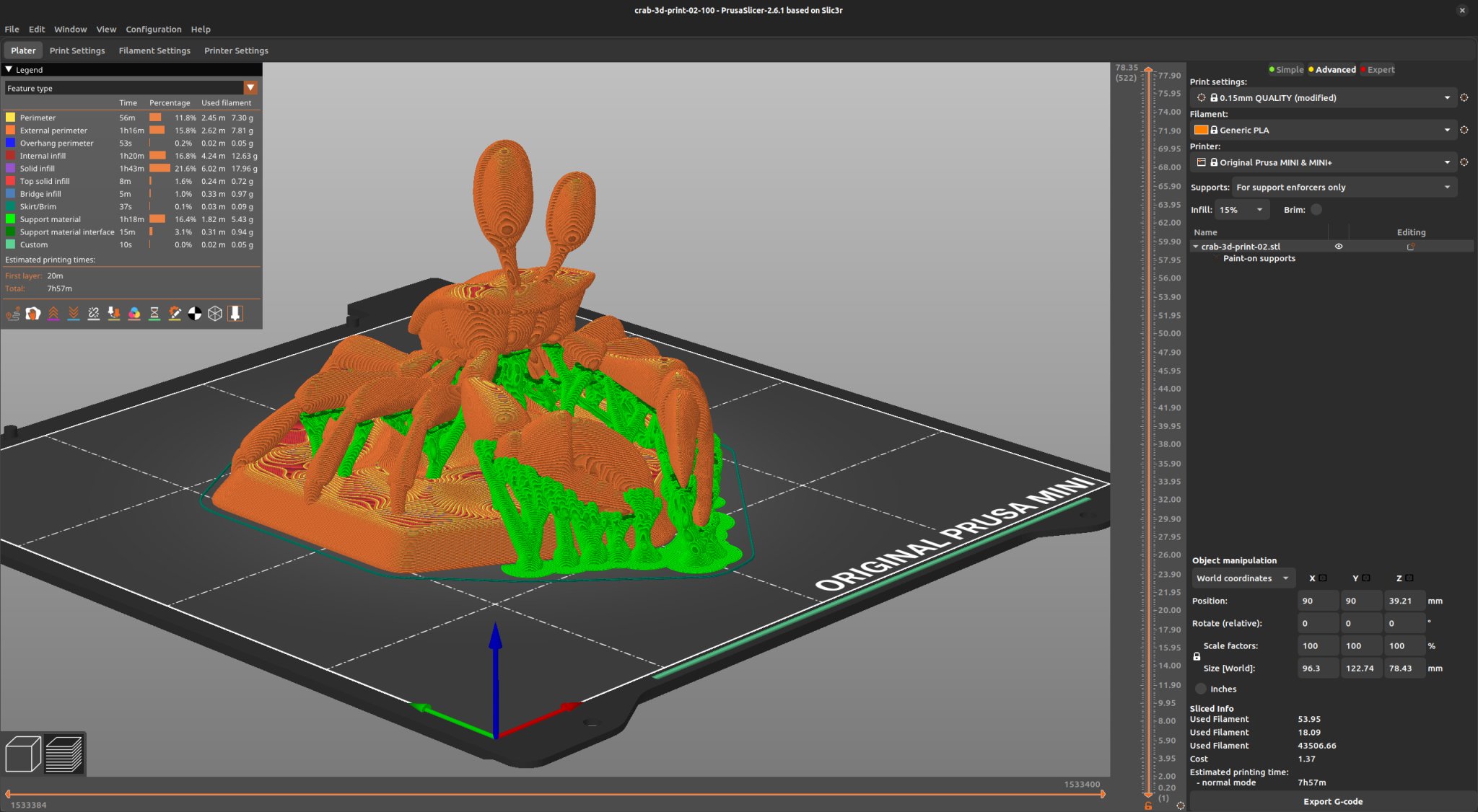 Cua dễ thương sẵn sàng cho việc in 3D trên MINI+