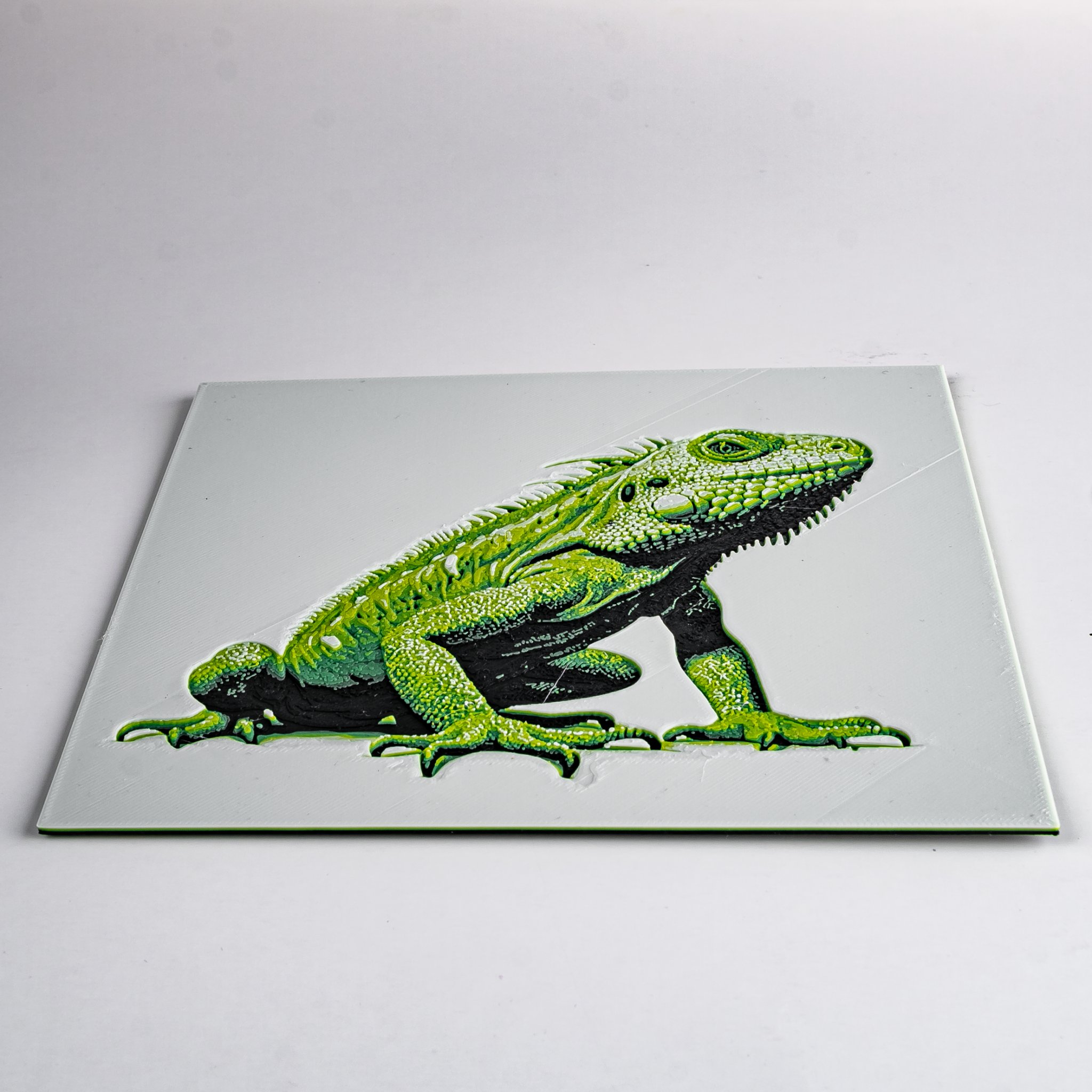 Iguana HueForge cho bộ filament Polymaker Green